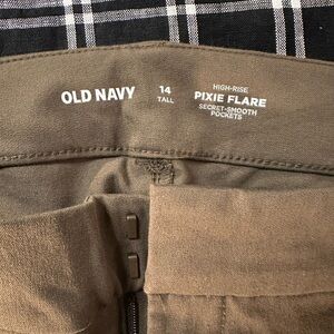 Old Navy Olive High-Waist Pants